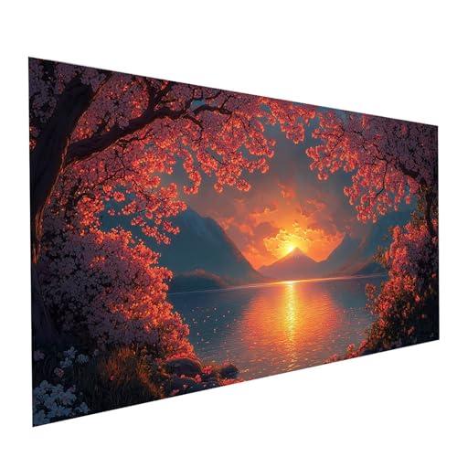5D Diamond Painting Erwachsene Sonnenuntergang Square Volldiamant Malen Nach Zahlen Landschaft, Diamant Strasssteine DIY Set mit Diamond Painting Zubehör, Bastelset Erwachsene 100x50cm Model-02340 5D Diamond Painting Erwachsene Sonnenuntergang Square Volldiamant Malen Nach Zahlen Landschaft, Diamant Strasssteine DIY Set mit Diamond Painting Zubehör, Bastelset Erwachsene 100x50cm Model-02340 von XELIETOO