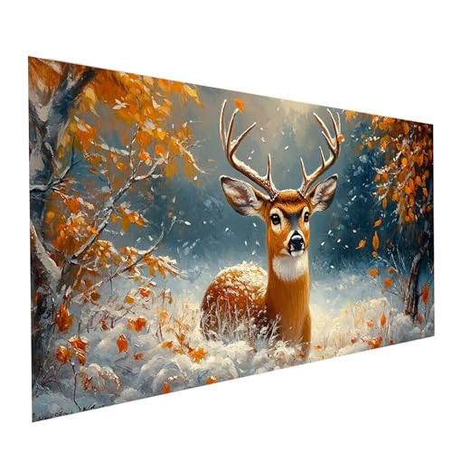 5D Diamond Painting Erwachsene Tier Square Volldiamant Malen Nach Zahlen Reh, Diamant Strasssteine DIY Set mit Diamond Painting Zubehör, Bastelset Erwachsene für Zimmer Deko 140 x 70cm Model-05446 5D Diamond Painting Erwachsene Tier Square Volldiamant Malen Nach Zahlen Reh, Diamant Strasssteine DIY Set mit Diamond Painting Zubehör, Bastelset Erwachsene für Zimmer Deko 140 x 70cm Model-05446 von XELIETOO
