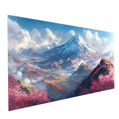 Diamond Painting Erwachsene Schneeberg Runden Volldiamant Malen Nach Zahlen Kirschblüten, Diamant Strasssteine DIY Set mit Diamond Painting Zubehör, Bastelset Erwachsene Room Decor 60x30cm Model-03410 Diamond Painting Erwachsene Schneeberg Runden Volldiamant Malen Nach Zahlen Kirschblüten, Diamant Strasssteine DIY Set mit Diamond Painting Zubehör, Bastelset Erwachsene Room Decor 60x30cm Model-03410 von XELIETOO