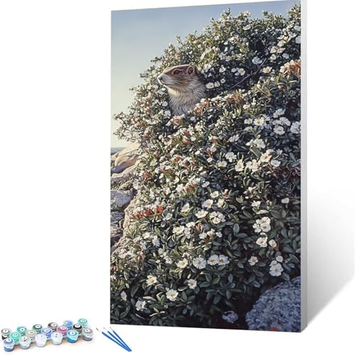 Malen Nach Zahlen Erwachsene Blume, Malen Nach Zahlen auf Leinwand mit Pinsel und Acrylfarben set 100 x 200 cm, Diy Bastelset Erwachsene Tier, für Deko Wohnzimmer, Geschenke für Frauen rahmenlos 2452 von XELIETOO