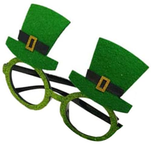 XEYYHAS Patrick's Day Kleeblatt-Brille, grün, Vier Kleeblätter, Sonnenbrille, Patrick's Day Zubehör für Patrick's Day Dekorationen von XEYYHAS