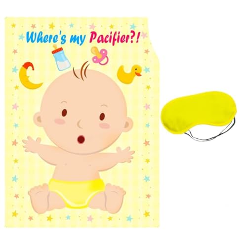 XEYYHAS Spiel Pin The Pacifier On The Baby Game Baby Shower Party And Game Pin The On The Baby Game Baby Shower Party For Guests Boy Customized von XEYYHAS