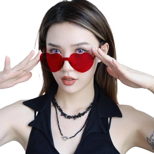 XEYYHAS Valentinstags-Brille, lustig, Kunststoff, dekorative Brille, Cosplay, Halloween, Party, Dekoration, Gastgeschenk für Kinder, Erwachsene, Damen Sonnenbrille von XEYYHAS