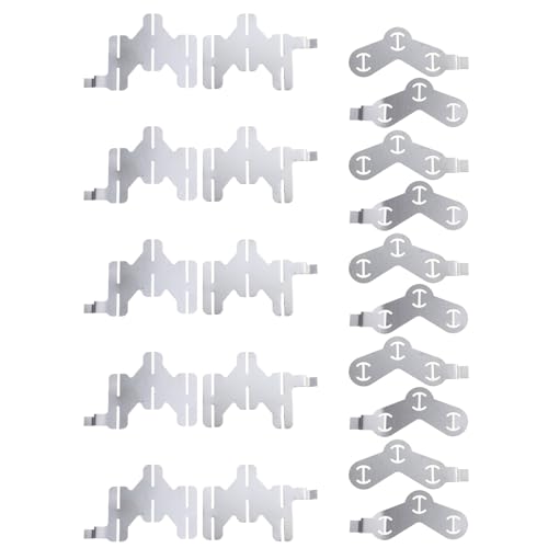 XFUYI 10 Stück 18650 Batterie-Nickelblech, Polygonales Batterie-Nickelblech für Schweißmaschinenbatterien, Anschlussbleche von XFUYI