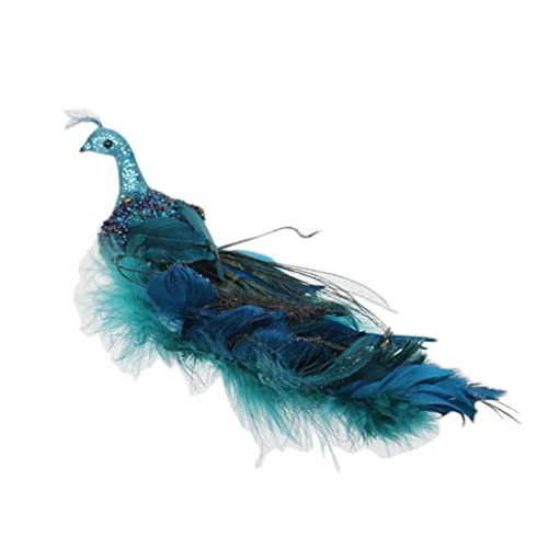 XFUYI 11" Decor Weihnachtsschmuck Glitter Vogel Clip-On Weihnachtsbaum Dekorationen Natürliche S + 3D Augen von XFUYI