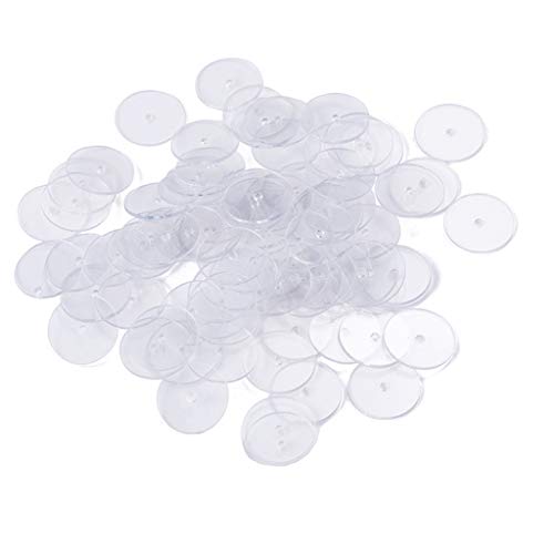 XFUYI 200x/Set transparente Bremsscheiben-Pads zur Stabilisierung von Ohrringen, praktische Schmerzlinderungs-Disc-Pads, runde Scheiben für Schmuck von XFUYI