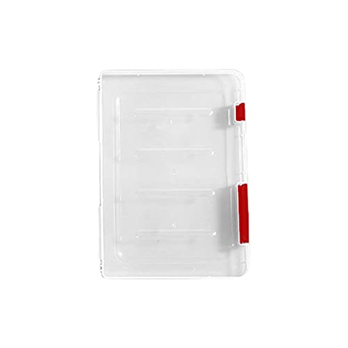 XFUYI Aufbewahrungsboxen Home Organizer Bins/Transparente Aufbewahrungsbox Durchsichtige Kunststoff-Dokumentenpapierfüllung für Aktenordner Plast Red von XFUYI