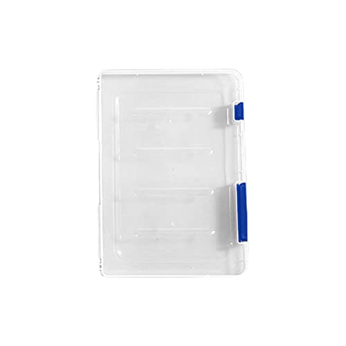 XFUYI Aufbewahrungsboxen Home Organizer Bins/transparente Aufbewahrungsbox Klare Kunststoff-Dokumentenpapierfüllung für Aktenordner Plast Blue von XFUYI