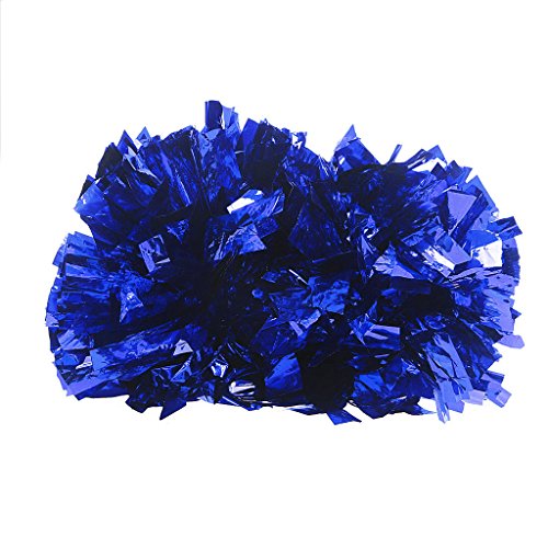 XFUYI Handgehaltene Cheerleader-Pompons mit Fingerringen für Kinder und Erwachsene Mannschaftssport Party Tanz Jubel Cheerleader-Pompons Blau von XFUYI