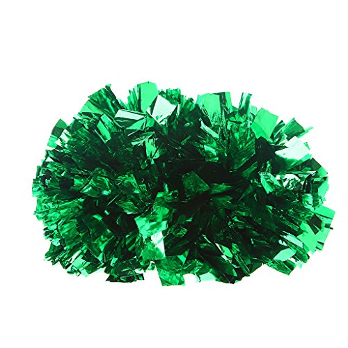 XFUYI Handgehaltene Cheerleader-Pompons mit Fingerringen für Kinder und Erwachsene Mannschaftssport Party Tanz Jubel Cheerleader-Pompons Grün von XFUYI