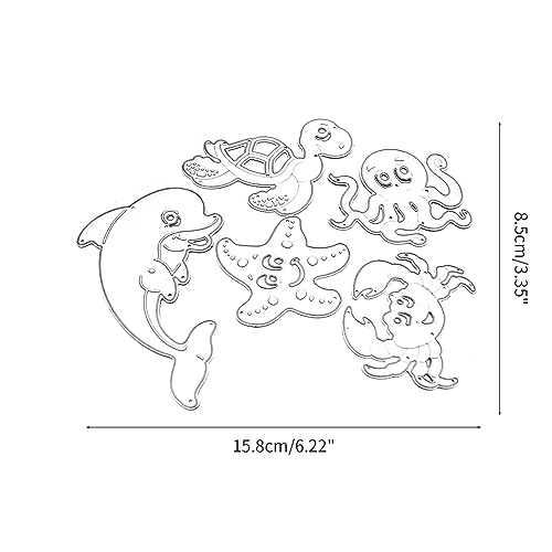 XFUYI Stanzformen zum Basteln Lebensmotiv Metall-Stanzschablonen für Stempel aus Karbonstahl 5 Stück von XFUYI