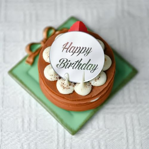 Cupcake-Topper aus Acryl, personalisierbar, personalisierbar, für Geburtstagskuchen, Acryl, Cupcake-Topper, Hochzeits-Party-Dekoration (50 Stück) von XFZDKJSD