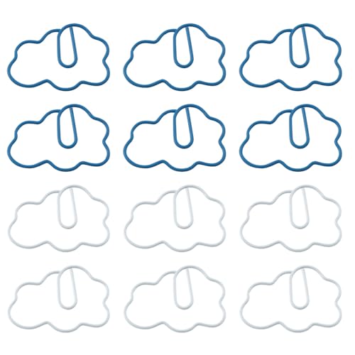 XGNG 50 Stück Wolke kreative Büroklammern, niedliche dekorative Büroklammern zum Sortieren von Dateien von XGNG