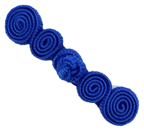 Chinesische Knoten-Frosch-Knöpfe, chinesische Knoten-Knöpfe, chinesische Knoten-Knopf-Verschlüsse mit chinesischen traditionellen Knöpfen, perfekt for Pullover, Schal, Strickjacke(Blue) von XGXGX