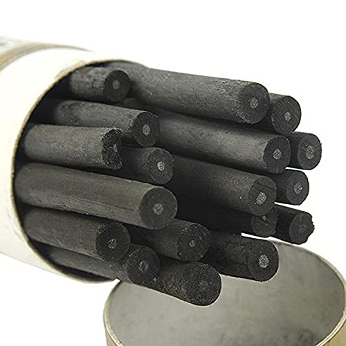 XHBTS Weinkohle, Weich, Schwarz 25 Kohlestifte zum Zeichnen, Skizzieren und Kunst, Willow Sketch Kohlestifte zum Zeichnen (3-5mm(25pcs)) von XHBTS