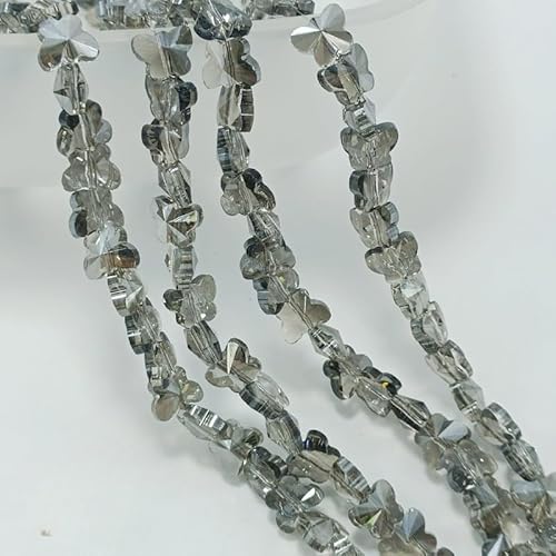 XHHYQ Bunte Glasperlen, 10 mm, transparent, galvanisiert, Bastelperlen für Schmuckherstellung, Armband, Halskette, 200–1000 Stück von XHHYQ