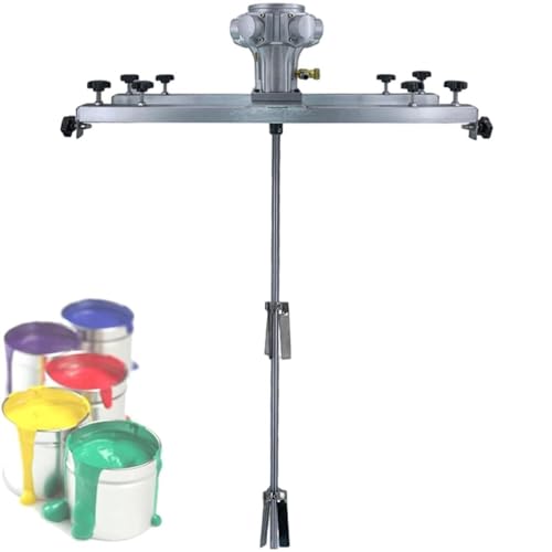 XHSMYXGS Pneumatische 1-Tonnen-Tankmischermaschine, Farbrührmaschine mit Stützbügel, Luftrührmischermaschine, für Farbbeschichtungsmaterialien von XHSMYXGS