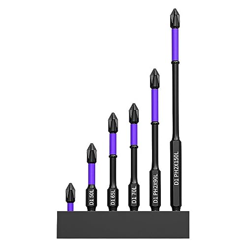 Upgraded High Hardness and Strong Magnetic Bit, D1 Impact Driver Bit Set,Anti-Shock Non-Slip Super Strong Magnetic Drill Bits Screwdriver Set,Multiple Sizes with Bases von XHSYTC