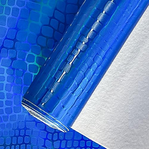 XHT 30X135cm Phantom Kunstleder,synthetisches PU-Leder, verwendet für DIY, Nähen, Kunsthandwerk, Schleifen, Schmuck machen (Blau 2) von XHT
