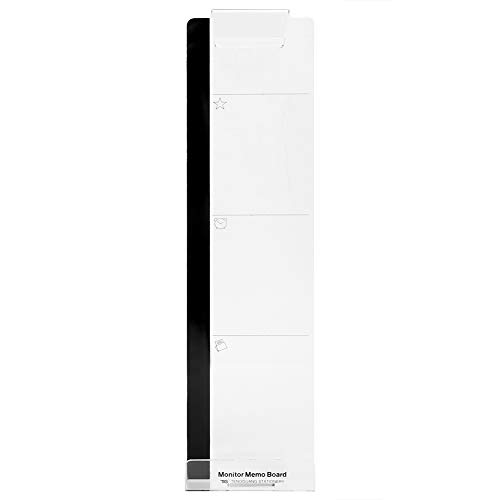 XHTLLO Acryl-Monitor-Memoboard, transparentes Computerbildschirm-Nachrichtenboard mit viskoser Erinnerung, Visitenkartenhalter und Phunique-Halterung (Richtiger Stil) von XHTLLO