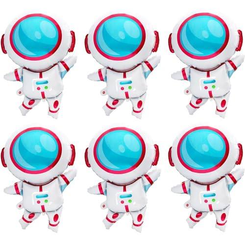 Astronauten Ballon Set, 6 PCS Astronaut Weltraum Deko, Folienballon Astronaut, Weltraum Folienballon, Weltraum Mottoparty Ballons, Weltraum Kinder Ballon, für Kinder Geburtstag Party (B) von XIAGAW