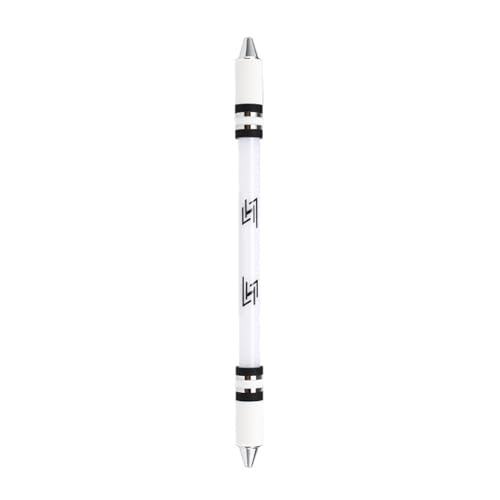 Drehbarer Stift, drehbarer Stift, rutschfest, beschichtet, Gaming-Trick-Stift für Studenten, Lernen, Freizeit, Drehstift, LED von XIAHIOPT