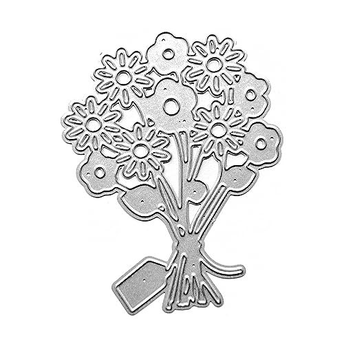 Metall-Stanzform mit Blumenetiketten für Kartenherstellung, Scrapbooking, Papierbastelvorlage von XIAHIOPT