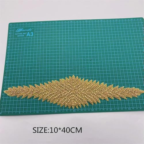 XIANGKANXUE 1 STK Silber Strass Applikation Blumen Patches Aufbügeln/Aufnähen auf Hochzeitskleid Accessoires Für Kleidung Dekoration von XIANGKANXUE