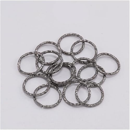 XIANMY Schlüsselringe, offene Binderinge, 20 mm, runde Ringe für Bastelarbeiten, Schmuck, Schlüsselanhängerherstellung, Zubehör, schwarz, 100 Stück von XIANMY