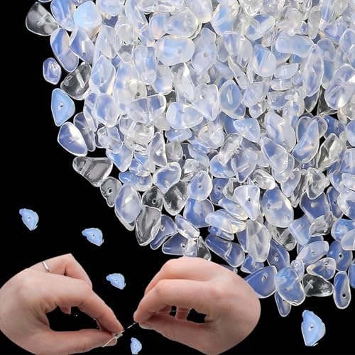 XIANNVXI Opal 400pcs Perlen zum Auffädeln Kristalle Perlen Kristall Steine Perlen für Armbänder Ketten Ohrringe Schmuck Machen Crafting Natürlichen Unregelmäßige Gebohrt DIY Edelsteine 5-8mm von XIANNVXI