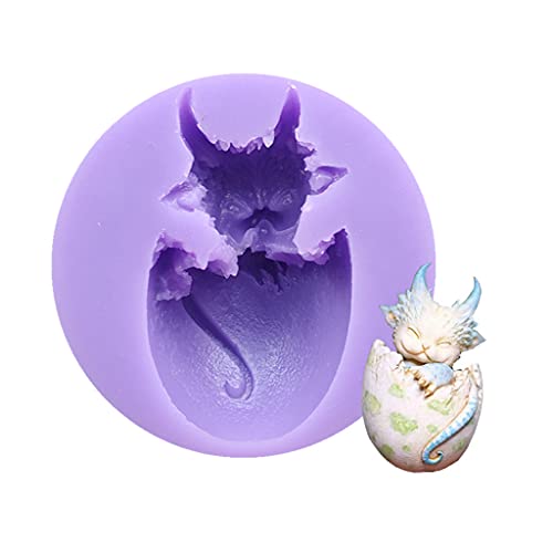 XIANZI Epoxidharz Resin Formen Silikonform Gießform Epoxy Resin Silicone Cartoon Baby Drachen Silikonform Dekorieren Fondantform Home DIY Backwerkzeuge Ideal Für Mädchen Frauen Bäckerei von XIANZI