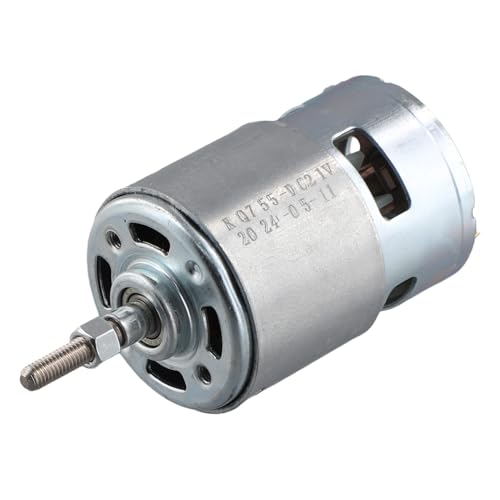 XIAOJUN Motor DC 755 für Rasenmäher, 21 V Motor mit langer Welle für effizientes Schneiden und Trimmen von Unkraut von XIAOJUN