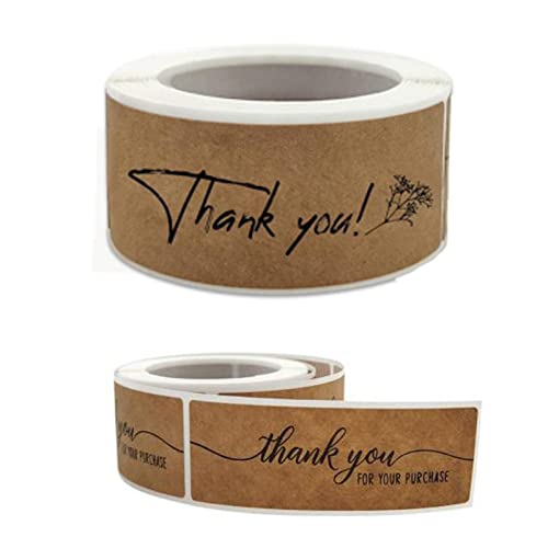 240 Stück Aufkleber "Thank You for Your Purchas", 7,6 x 2,5 cm, Dankeschön-Etiketten, Dankeschön-Aufkleber für Geschäftshändler und Geschäfte, Geschenkpapier von XIAONAN