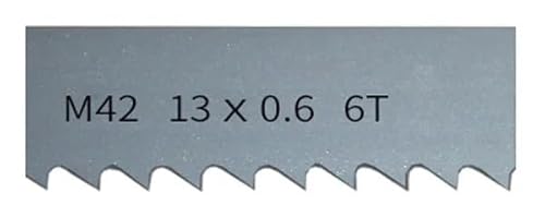 1 Stück 1425 1570 1790 2240 x 13 mm mit 6, 14Tpi Bandsägeblatt M42 Bimetall 1/2 Zoll Bandsägeblätter.(14Tpi,Length 1570mm) von XIAONIYI