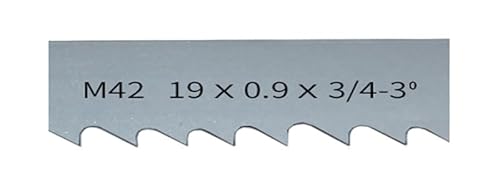 1735, 2240, 2360, 2560 mm x 19 x 0,9 mm Bandsägeblatt for Schneiden von Hartholz und Weichmetall. M42 Bimetall-Bandsägeblatt.(1 Piece 3-4 Teeth,Length 2100mm) von XIAONIYI