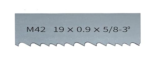 1735, 2240, 2360, 2560 mm x 19 x 0,9 mm Bandsägeblatt for Schneiden von Hartholz und Weichmetall. M42 Bimetall-Bandsägeblatt.(1 Piece 5-8 Teeth,Length 1826mm) von XIAONIYI