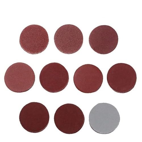 1Set 2 -Zoll Antistatic Sand Paper Pad Kit zum Reinigen von Polierpuffer Bohrmaschine Drehwerkzeuge Zubehör 50 mm Sandpaper(Size:F - 100Pcs) von XIAONIYI