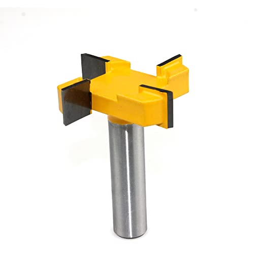 1pc 4 Rand T Typ Schlitzen Cutter Holz Werkzeug Router Bits for Holz Industrie Grade Fräser Schlitzen(12.7X51X12.7mm) von XIAONIYI