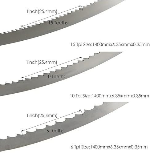 2 stückeBand Sägeblatt 1400x6,35x0,35mm Holzbearbeitung Bandsäge Werkzeuge 6 10 15 1400mm(15TPI) von XIAONIYI