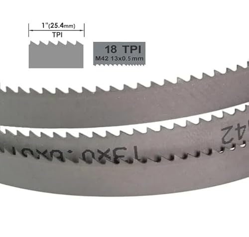 4 stücke 1140mm X 13X0,65mm 8 18 TPI M42 Bi Metall Bandsäge Klinge 1140 Bimetall Band Sägeblätter Metall Schneiden(14-18T) von XIAONIYI