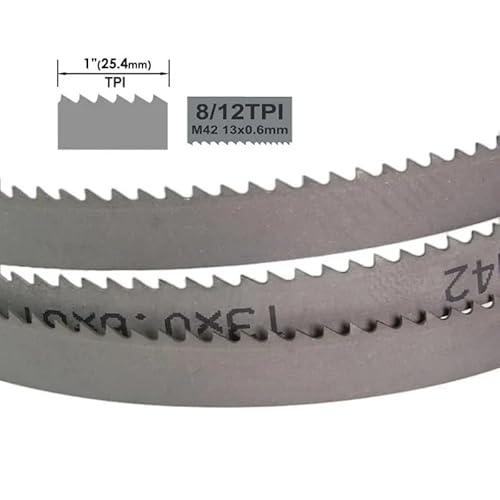 4 stücke M42 Band Sägeblatt 1140mm Bi Metall Bandsäge Blätter 1140 13 0,65 Mm 8/12TPI 10/14TPI Zähne for Bimetall Metall Schneiden(8-12TPI) von XIAONIYI