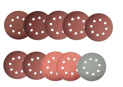 50pcs/100pcs 125 mm runde Form Schleifscheiben Sandpapier acht Lochscheiben Sandblätter Grit 80-3000 Haken und Schleifenschleifscheibenpolis(Size:100 PCS) von XIAONIYI