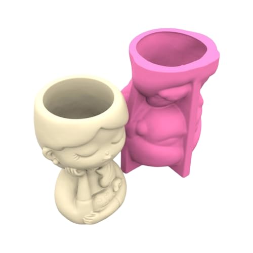 Lebensmittel Sicheres Silikon Pflanzerform Mit Mädchen Figur Handwerkliche Blumentöpfe Schimmelpekte Werkzeug Für Hausgarten Dekoration Wiederverwendbare Gipshandwerksform Schimmelpilze Lebensmittel Sicheres Silikon Pflanzerform Mit Mädchen Figur Handwerkliche Blumentöpfe Schimmelpekte Werkzeug Für Hausgarten Dekoration Wiederverwendbare Gipshandwerksform Schimmelpilze von XIAOQENAN