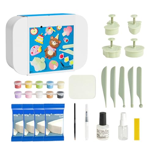 XIAOXIAOYU Air Dry Clay Kit, Air Dry Clay für Kinder,Modelliermasse Bastelset Kinderspielzeug - Entwickeln Sie Kreativität und Fantasie, Eltern-Kind-Interaktion, Tonspielzeug für das Wohnzimmer von XIAOXIAOYU