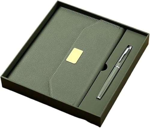 A5 Business Notebook Geschenk Box Set Weiche Leder Büro Notebook Tagebuch Buch von XIAOYIWIN