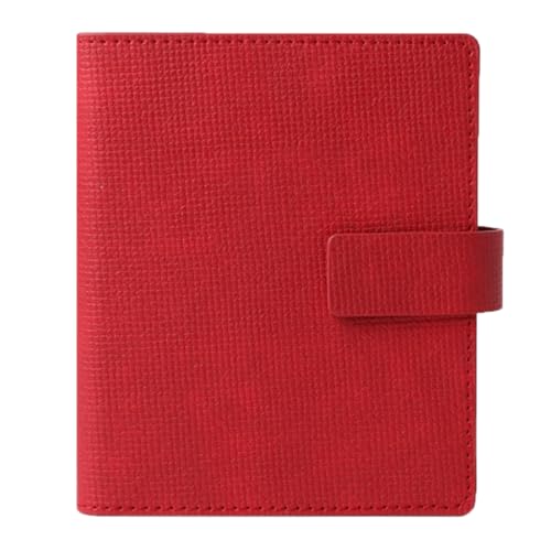 Exquisiter Ledereinband, Notizbücher, Binder-Notizbücher, 11,2 x 13,3 cm, ideal for Notieren und Schreiben, 180 Seiten/90 Blatt, tragbar von XIAOYIWIN