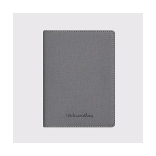 Exquisites, drahtgebundenes Notizbuch mit Ledereinband, liniertes Notizbuch, 11 x 15 cm, for Zuhause, die Schule und das Büro(Grey) von XIAOYIWIN