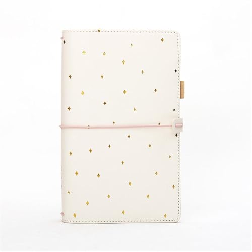 Notizbuch Leder Notizbuch Standard Travelers Notebook Tagebuch Tragbares Journal Gepunktetes Notizbuch Planer Agenda Organizer for Arbeit, Studium von XIAOYIWIN