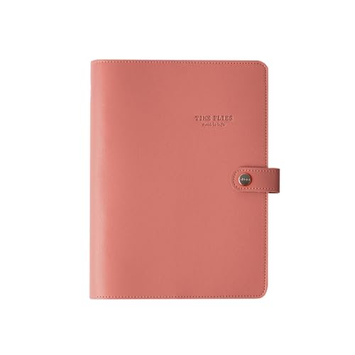 Notizbuch Macaron Niedliche Spiralnotizbücher Schreibwaren Feines Büro Schule Persönliche Agenda Organizer Binder Tagebuch Wochenplaner Geschenk A5 A6 A7 for Arbeit, Studium(Pink,A5 With Inner Page) von XIAOYIWIN