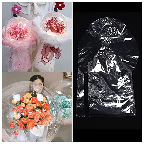 26/30 Zoll klare BoBo-Luftballons, 8 Zoll breiter Mund für Blumen, Plüschspielzeugballon, DIY-Geschenke und Partydekorationen, perfekt für Weihnachten, Hochzeiten und Hausdekoration(50 Pcs-26 inch) von XIBEI